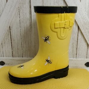 Yellow Bee Rain Boot Resin Rubber Boot Planter Vase Garden